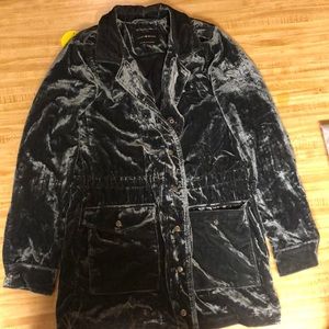 Lucky brand blue velvet jacket